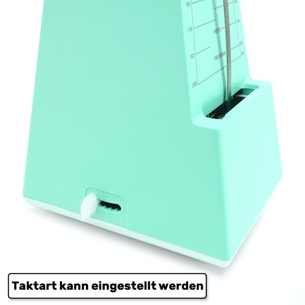 keepdrum Mechanisches Metronom JPQ101GR Grün mit Glocke