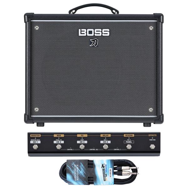 Boss Gitarren-Verstärker Katana 50 EX Gen 3 mit Fußschalter und Kabel