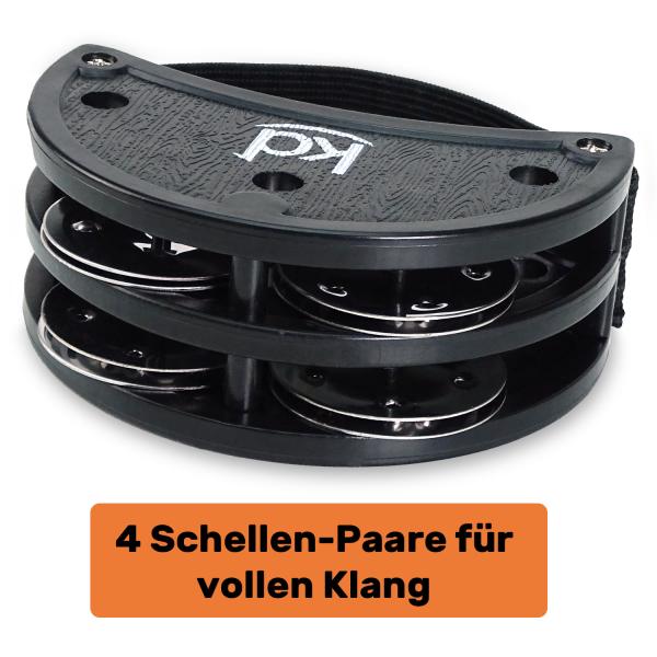 keepdrum Fuß-Tambourin Set