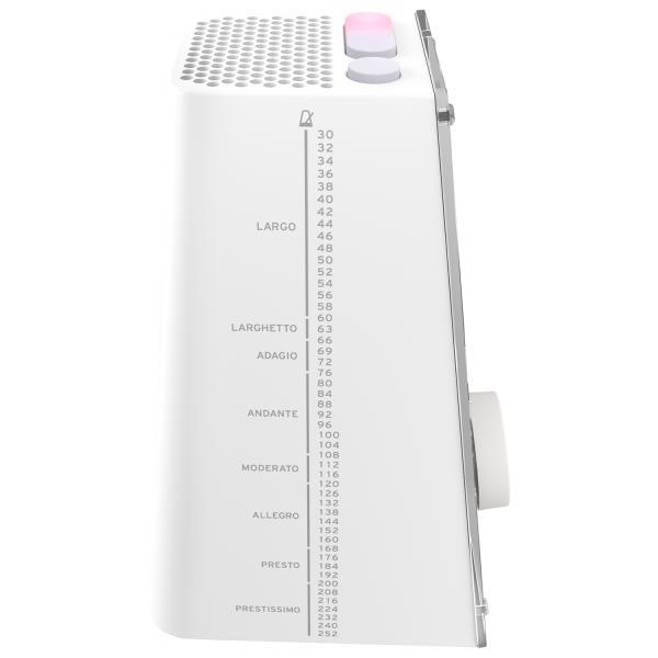 Korg Metronom KDM-3 Taktgeber Digital mit 19 Taktarten Weiss