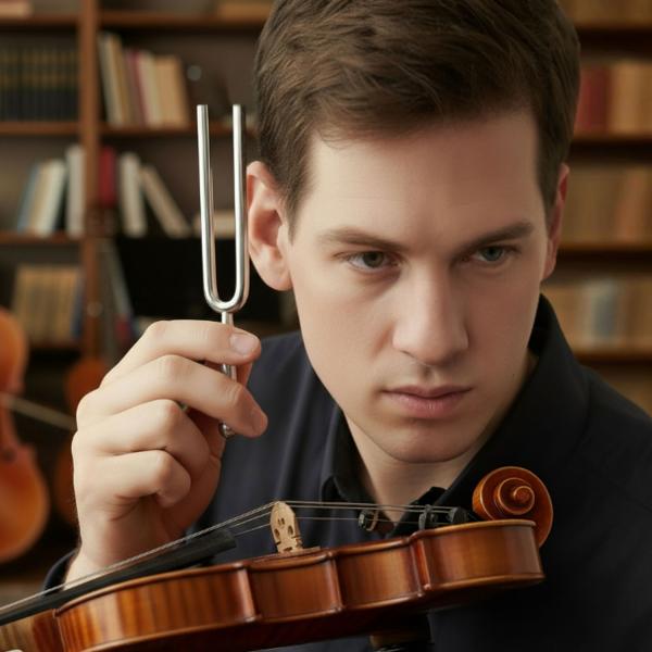 keepdrum Stimmgabel KDTFA 440Hz Ton A1 mit Schlüsselanhänger