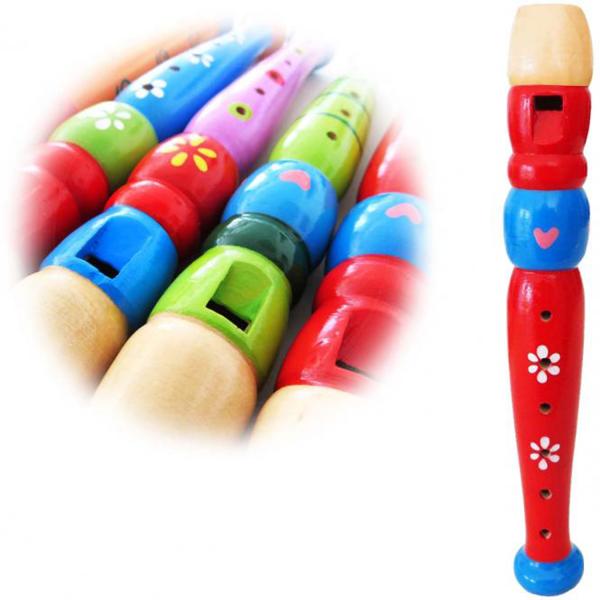 keepdrum KFL1RD Flöte aus Holz für Kinder Rot