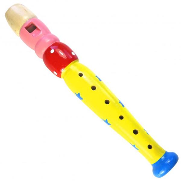 Keepdrum KFL2 YW Flöte aus Holz für Kinder Gelb