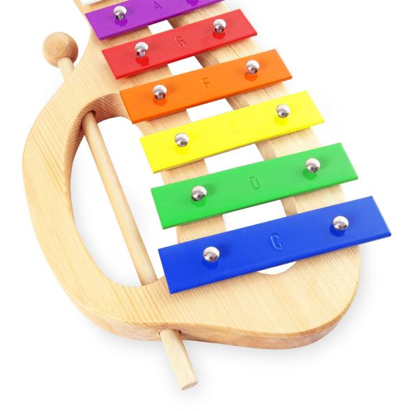 keepdrum KGS-C Glockenspiel für Kinder mit Tasche Pink