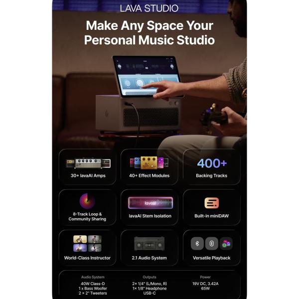 Lava Verstärker E-Gitarren Studio Modeling-Combo
