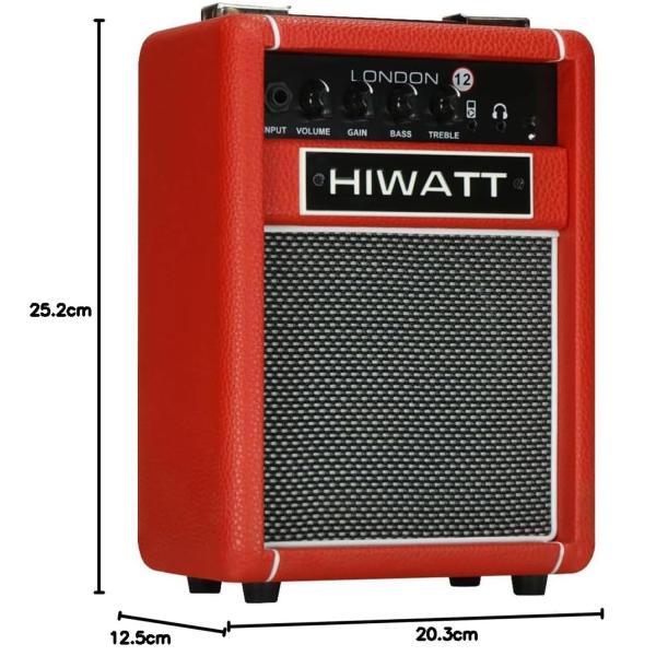 Hiwatt Gitarren-Verstärker London 12 Combo Rot mit Kabel