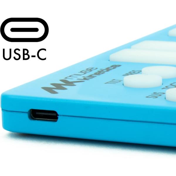 Muse Kinetics MIDI-Controller K-Board Aqua mit Mikrofasertuch