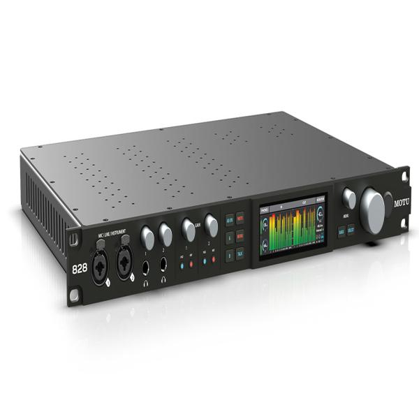 Motu 828 (2024) USB Audio-Interface mit 2x XLR-Kabel
