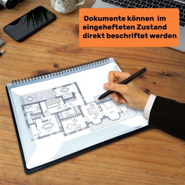 keepdrum Notenpult MUS024 mit Tasche und DIN A4 Mappe