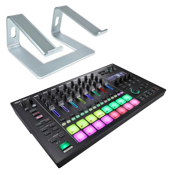Roland MC-707 Groovebox mit Ständer Silber
