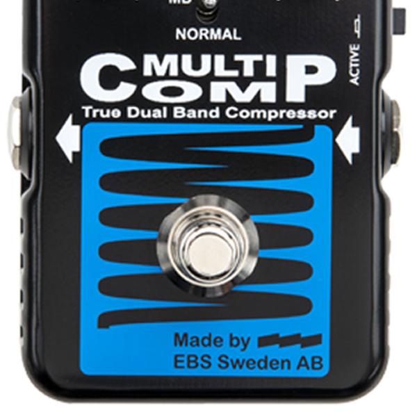 EBS Effektgerät Multicomp Kompressor Pedal für Bass Blue Label mit Netzteil