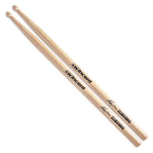 Wincent Mikkey Dee Signature Drumsticks mit Damper Pads 5 Stück