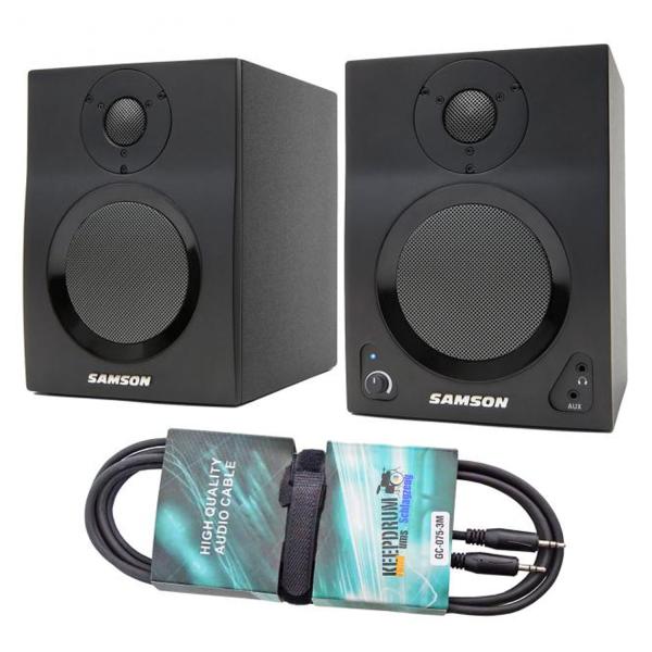 Samson MediaOne BT4 Lautsprecher mit Kabel 3m