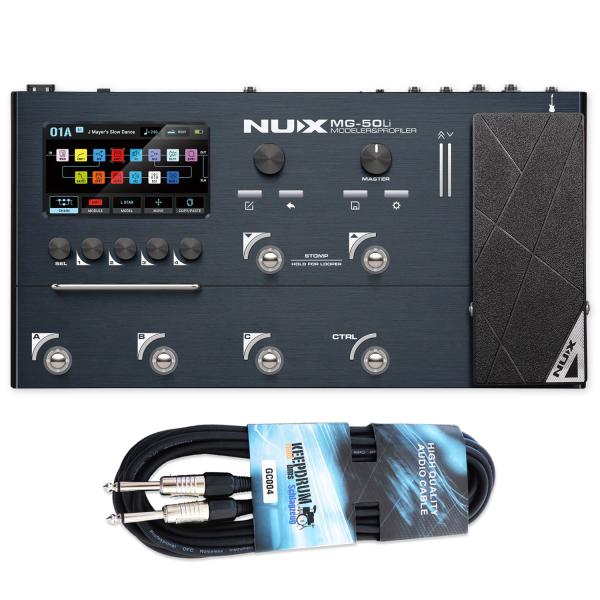 Nux Multi-Effektgerät MG50Li Dark Blue mit Kabel