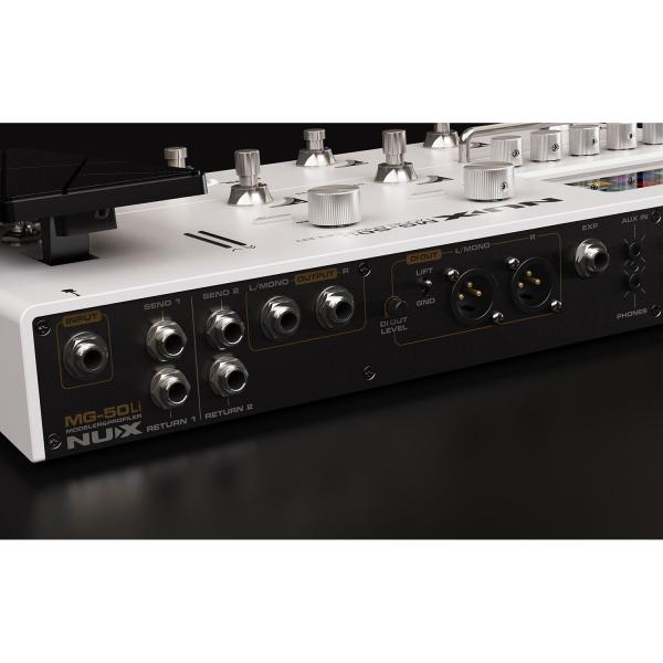 Nux Multi-Effektgerät MG50Li White mit Kabel