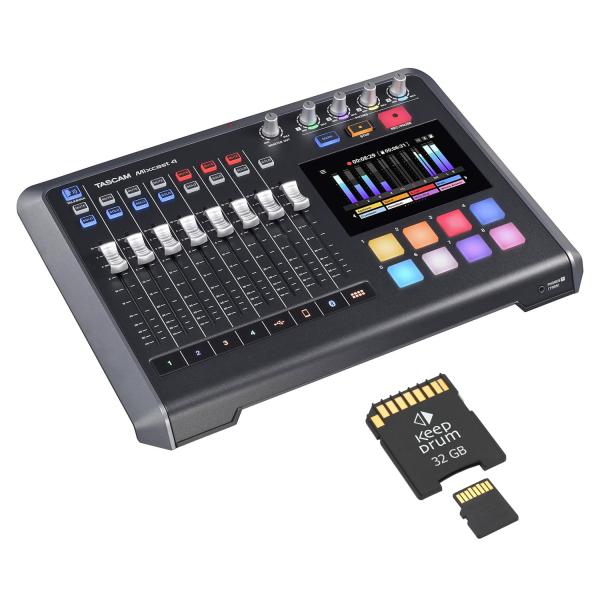 Tascam Mixcast 4 Podcast-Station mit Speicherkarte