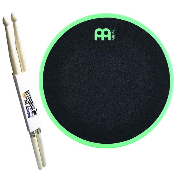 Meinl MMP12SF Practice Pad 12 Zoll mit Schlagzeugstöcken