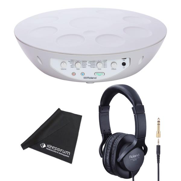 Roland Handpan MD-10 Digitale Mood-Pan mit RH-5 Kopfhörer und Tuch