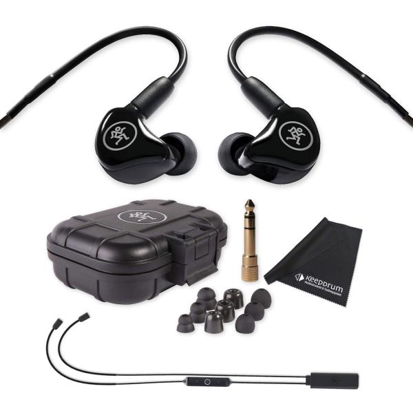 Mackie In-Ear Kopfhörer MP-120 mit Bluetooth-Adapter und Tuch