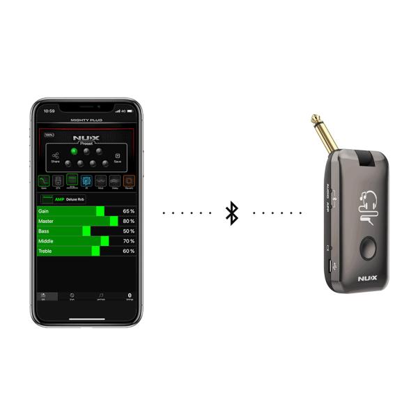 Nux Mighty Plug Amp-Plug für Gitarre mit Kopfhörer