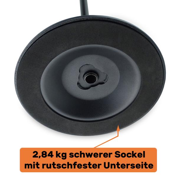 keepdrum Mikrofonständer MS015 gerade Bauweise mit rundem Sockel