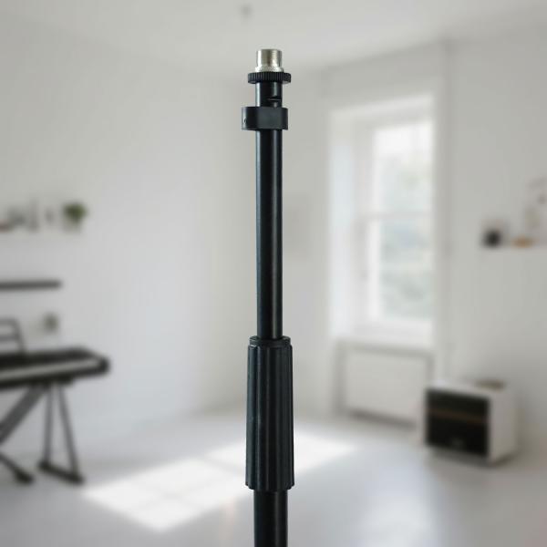 keepdrum Mikrofonständer MS015 gerade Bauweise mit rundem Sockel