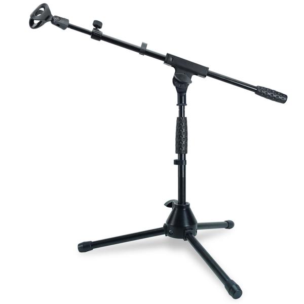 keepdrum Mikrofonständer MS01T niedriges Stativ mit Mikrofonklammer