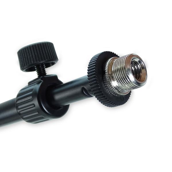 keepdrum Mikrofonständer MS01T niedriges Stativ mit Galgen