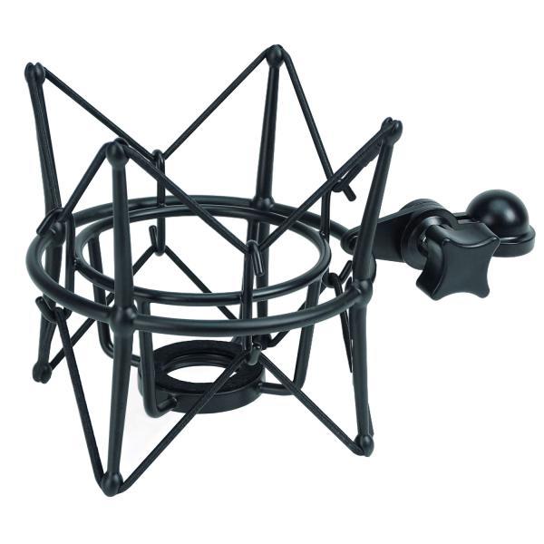keepdrum Mikrofon-Spinne MS090B Multi-Spinne Schwarz mit Kabel