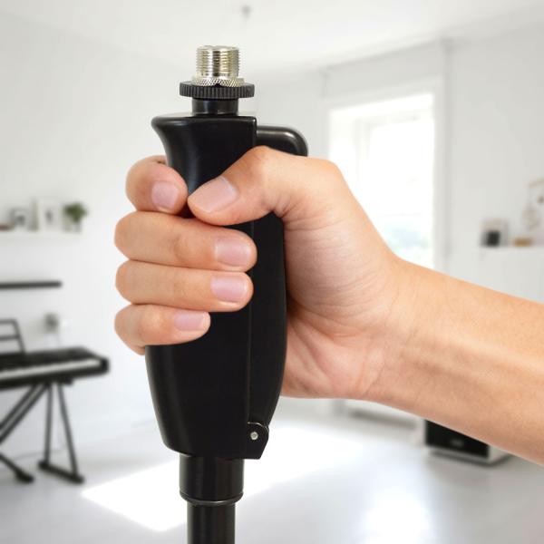 keepdrum Mikrofonständer MS124 Einhand-Stativ