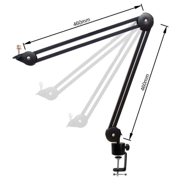 keepdrum Mikrofonarm MS138N Gelenkarm-Stativ