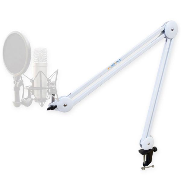 Rode Podcaster USB-Mikrofon mit Mikrofonarm Weiss