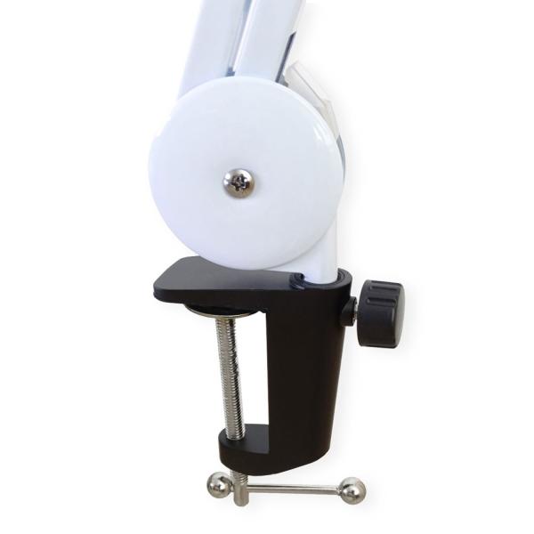 keepdrum MS138 Mikrofonarm Weiss mit Popschutz Weiss
