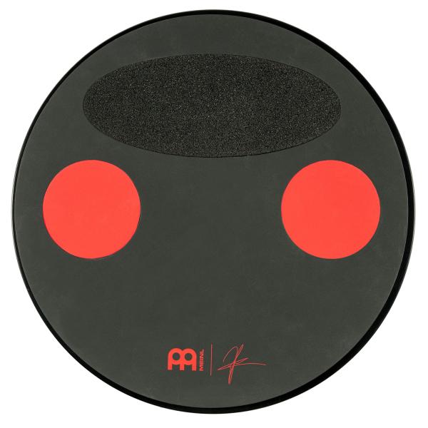 Meinl Cymbals Split Tone Übungspad 12 Zoll mit Schlagzeugstöcken