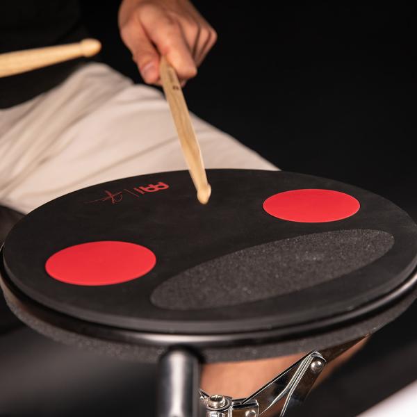 Meinl Cymbals Split Tone Übungspad 12 Zoll mit Schlagzeugstöcken