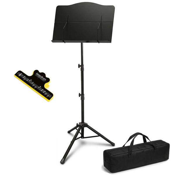 keepdrum Notenpult MUS024 mit Tasche und Notenklammer