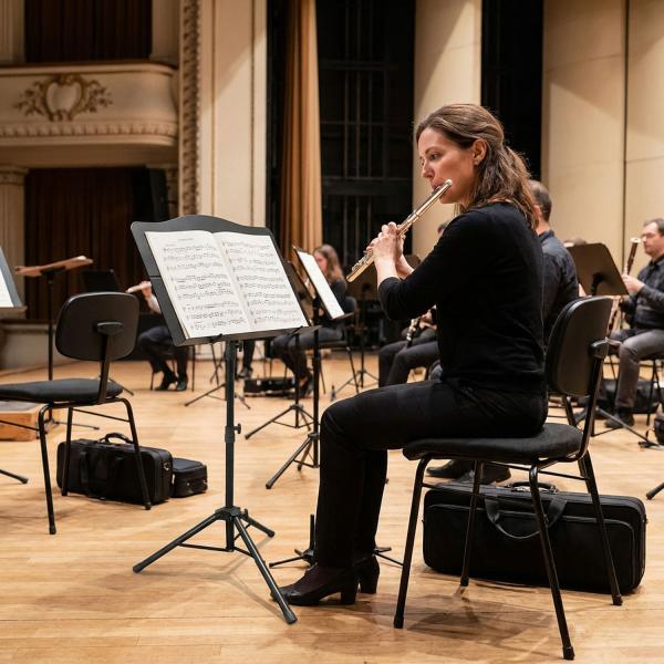 keepdrum Notenpult MUS024 mit Tasche und Notenklammer