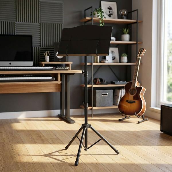 keepdrum Notenpult MUS024 mit Tasche und DIN A4 Mappe