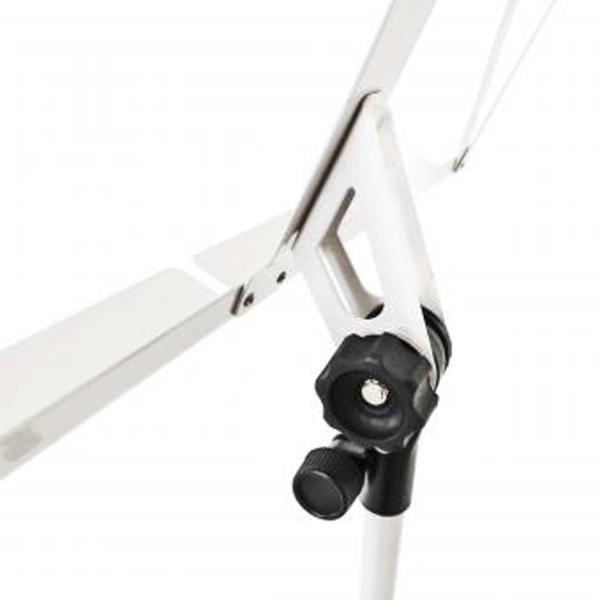 keepdrum MUS3WH Notenständer Weiss mit 2 Magnete