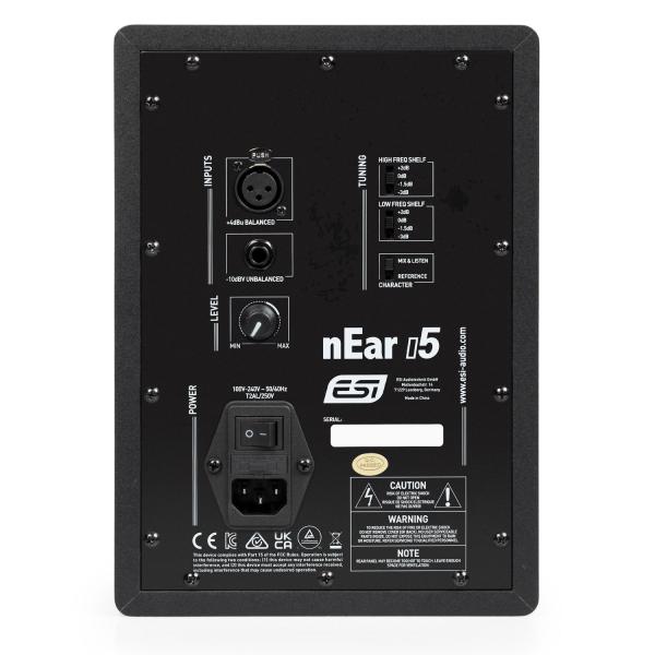 ESI Studio Monitor-Box nEAR i5 Lautsprecher mit Kabel
