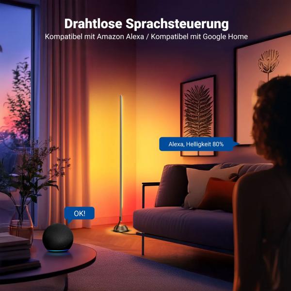 Neewer Dauerlicht NF01 Stablicht RGB Smart-Standleuchte mit Tuch