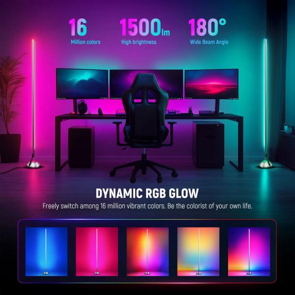 Neewer Dauerlicht NF01 Stablicht RGB Smart-Standleuchte mit Tuch