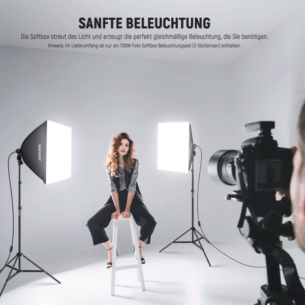 Neewer Dauerlicht NK200 Softbox Beleuchtungs-Set