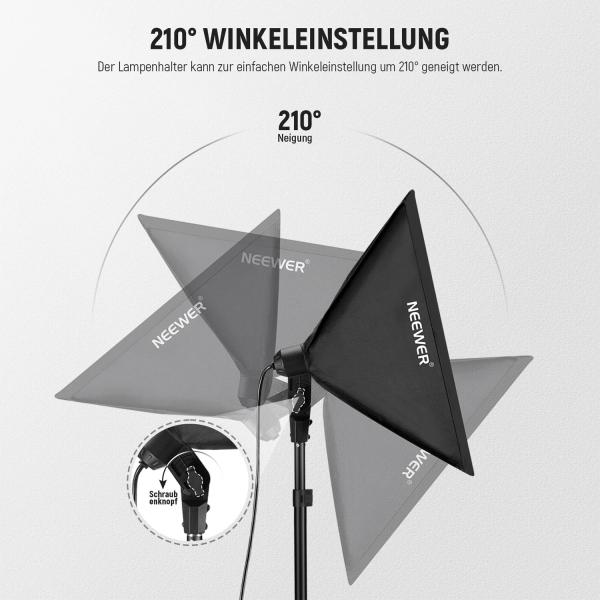 Neewer Dauerlicht NK200 Softbox Beleuchtungs-Set