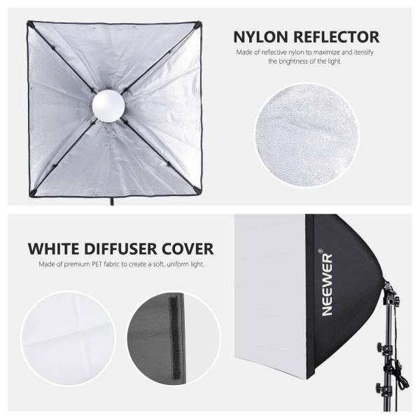 Neewer Dauerlicht NK200 Softbox Beleuchtungs-Set