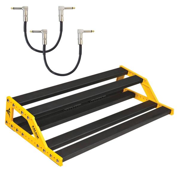 Nux NPB-M Bumblebee Pedalboard mit 2x Patchkabel