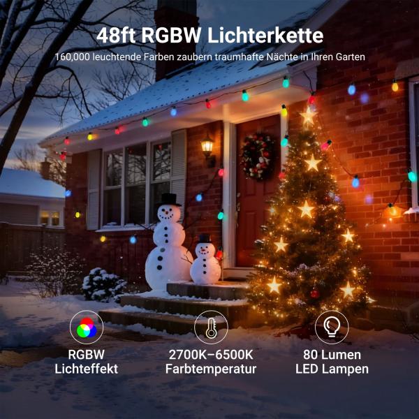 Neewer LED-Lichterkette NR01-15 mit App-Steuerung 15m