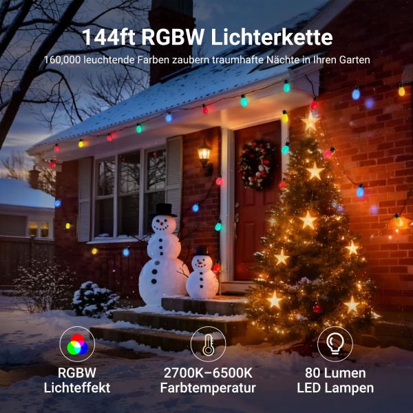 Neewer LED-Lichterkette NR01-45 mit App-Steuerung 45m