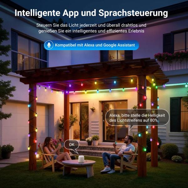 Neewer LED-Lichterkette NR01-15 mit App-Steuerung 15m