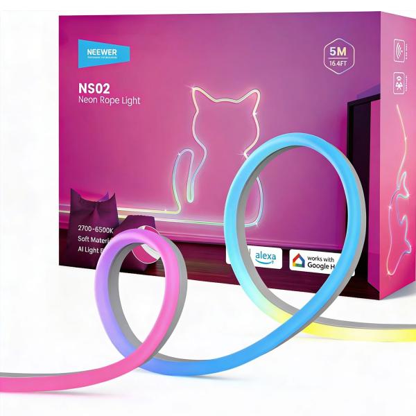 Neewer LED-Band NS02 formbarer LED-Streifen mit App-Steuerung 5m